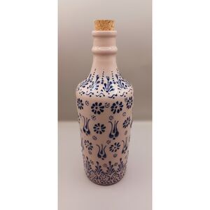 Ozen Ceramics Mediterranean Kitchen Decor Hand Decorated In Turkey Jar Bottle